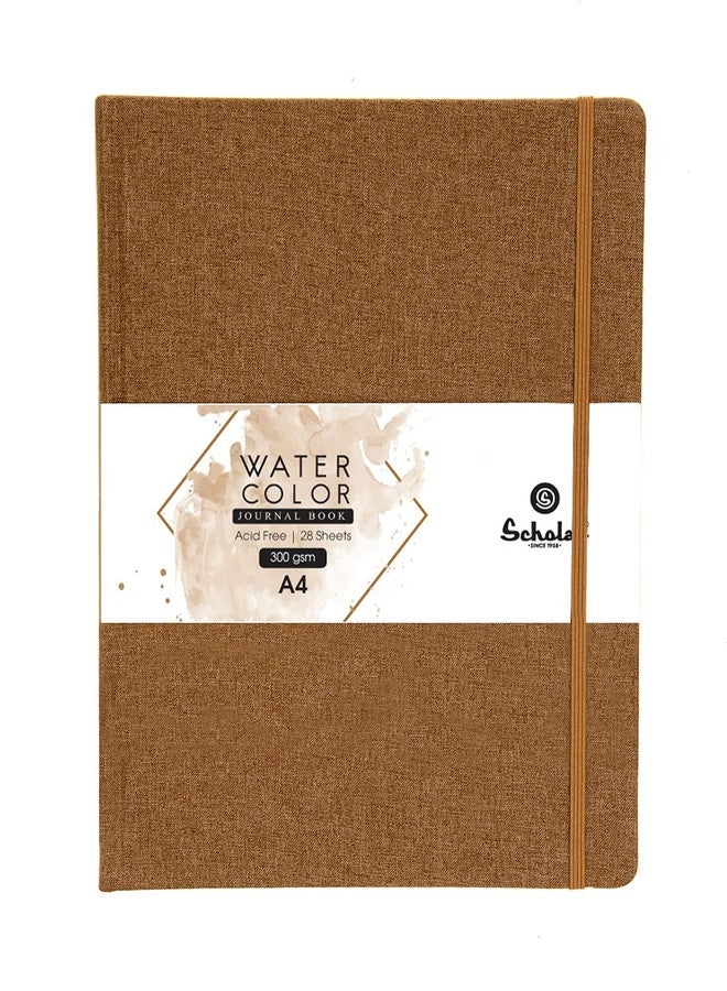Scholar Watercolour Journal 300 GSM (A4, Khakhi) - Image 1